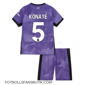 Liverpool Ibrahima Konate #5 Replika Tredje Tröja Barn 2023-24 Kortärmad (+ Korta byxor)